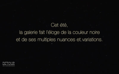 Teaser de l’exposition à la lumière du noir
